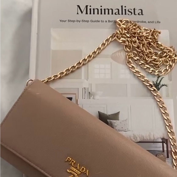 Prada Saffiano Long Wallet Camel - Picture 13 of 16